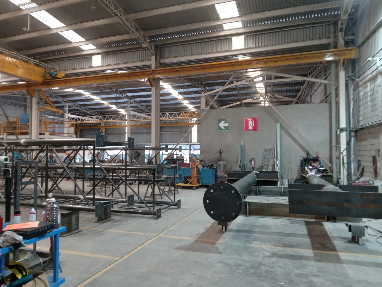 Estructura metálica industrial fabricada por GIDSA