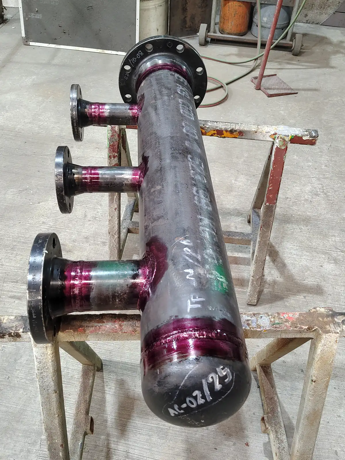 Spool de tubería de proceso prefabricado bajo ASME B31.3