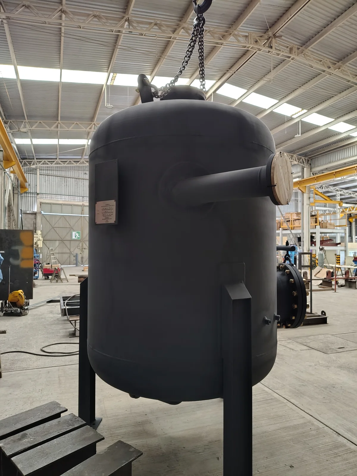 Tanque de purgas con estampado ASME fabricado por GIDSA para Smurfit Cartón y Papel