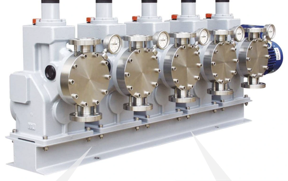 Bomba dosificadora OBL Topline XLB en configuración multicabezal
